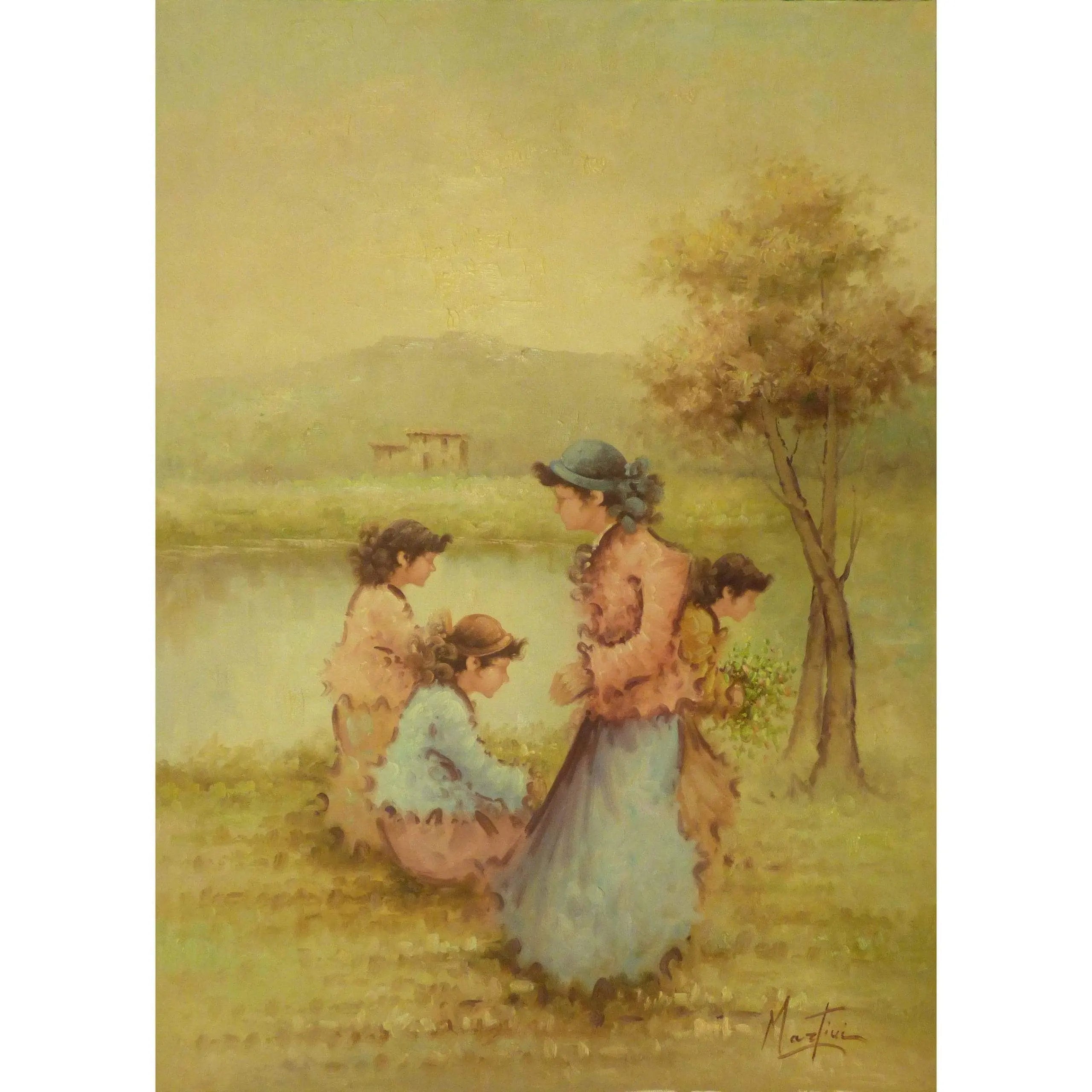 Painting Canvas Wall Art French Oil Painting MAbctilli Ready To Hang For Home Wall Art Decoration 50" X 70" Abcp-213